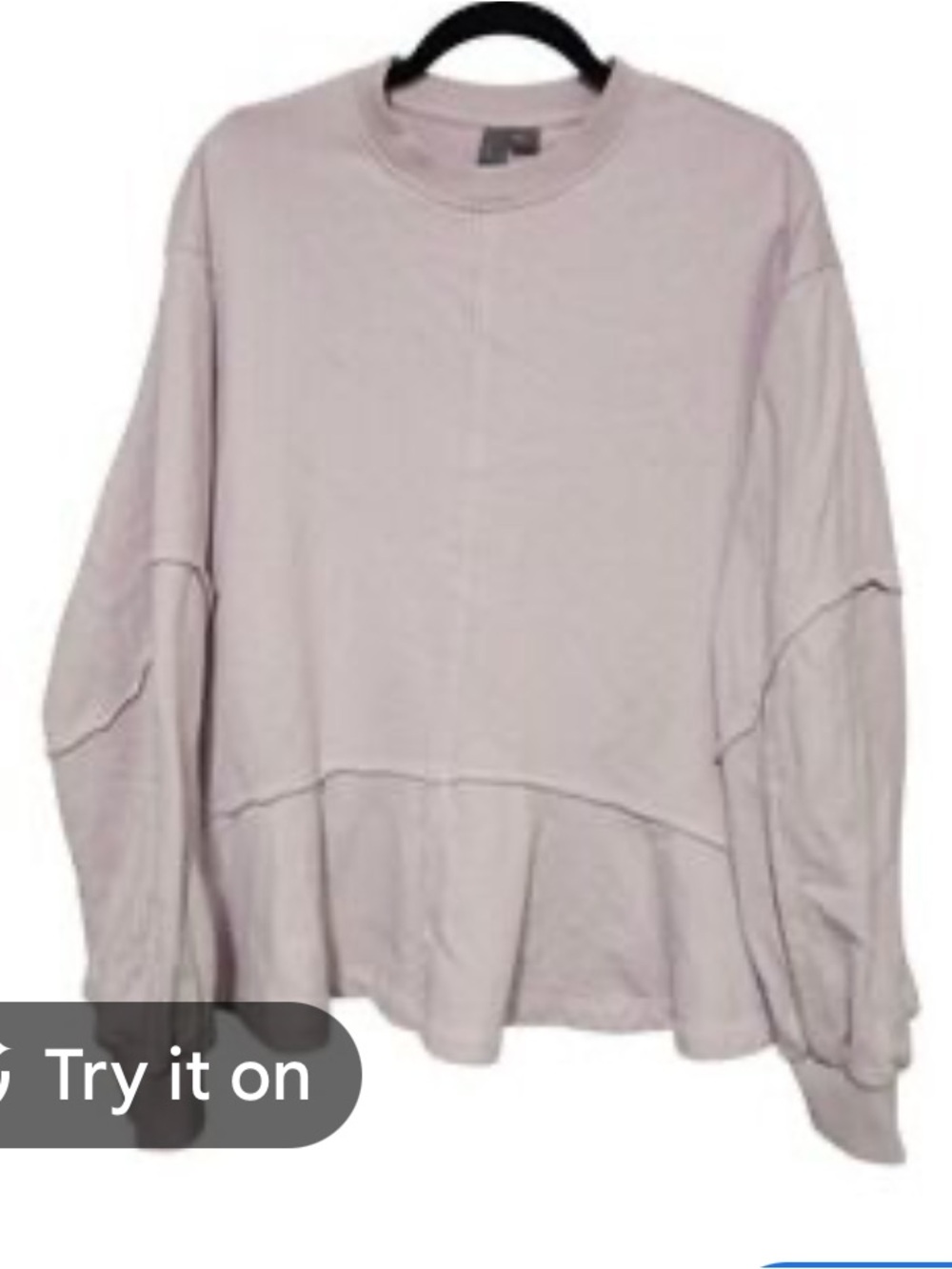 Sweaty Betty Light Gray Crewneck Sweatshirt - Picture 1 of 4